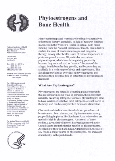 Phytoestrogens and Bone Health cover