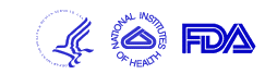 Federal Sponsors' Logos: DHHS, NIH, FDA