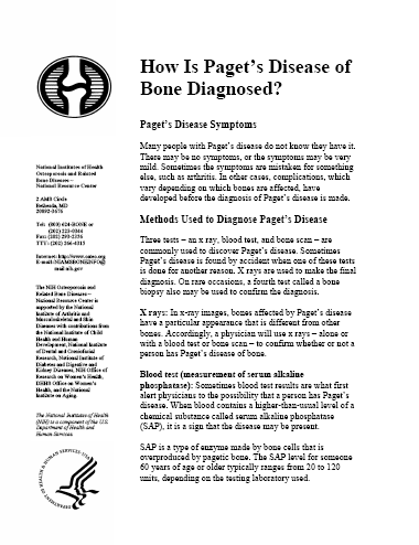 How Is Paget's Disease of Bone Diagnosed? cover
