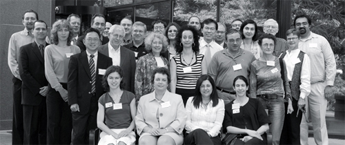A photograph of the participants in the First thyroid cancer meeting.