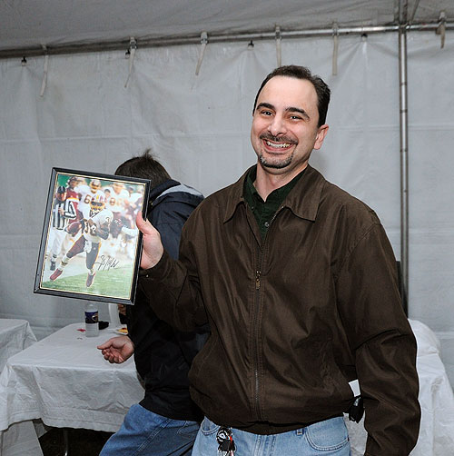 A signed Redskins Brian Mitchell photo was one of the prizes