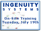 Ingenuity Pathways Analysis: On-Site Training (7/19/05) 