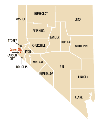 Map of Nevada