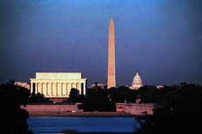 Image of DC skyline at night