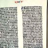 A detail from the Gutenberg Bible