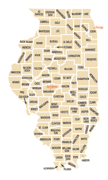 Map of Illinois