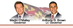 Governor Martin O'Malley and Lt. Governor Anthony G. Brown