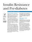 Insulin Resistance and Pre-Diabetes