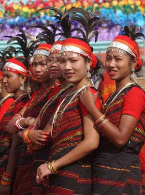 Bangladeshi tribal dancers participate in independence day celebrations in Dhaka, Bangladesh. December 16, 2006. [&#169; AP Images]