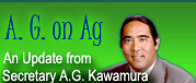 Agricultural Updates from CDFA Secretary A.G. Kawamura