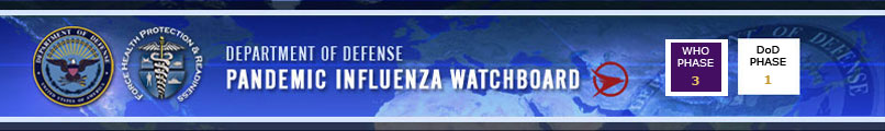 Department of Defense Pandanmic Influenza Watchboard