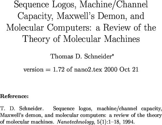 \begin{singlespace}\maketitle
\par\vspace{12pt}
\noindent
{\bf Reference:}
\par\...
...
{\em Nanotechnology}, 5(1):1--18, 1994.
\par\vspace{12pt}
\par\end{singlespace}