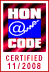 Nosotros subscribimos a Los Principios del código HONcode de la Fundación Salud en la Red