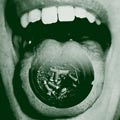 Image of an ashtrash on someone's tongue