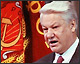 Boris Yeltsin taking the oath of office for the presidency of Russia, 1991.
