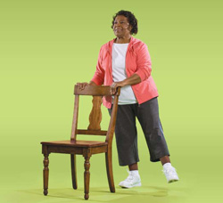 Photo of woman doing side leg raise exercise