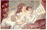 Mrs. Winslow's Soothing Syrup, color postcard reproduction of a 19th century trade card, New York, 1985, 10.5 x 15.3 cm.