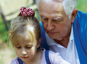 grandfather and granddaughter