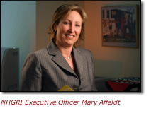 NHGRI Executive Officer Mary Affeldt