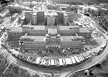 Photo: Aerial photo taken in early 2003 of the Mark O. Hatfield Clinical Research Center.