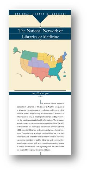 The National Network of Libraries of Medicine Card