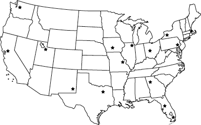 map of U.S.