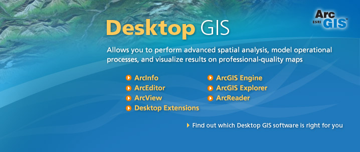 Desktop GIS - Allows you to perform advanced spatial analysis, model operational processes, and visualize results on professional-quality maps.