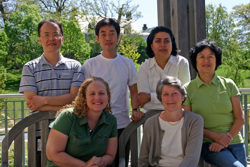 Back: Sang-hyun Song, Chunhui Hou, Indrani Som, Quhui Gong. Front: Christine Kiefer, Ann Dean.