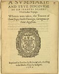The first English edition of the Bigges narrative, 1589. [21] 
