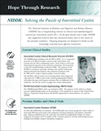 Hope Through Research: NIDDK: Solving the Puzzle of Interstitial Cystitis