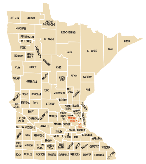 Map of Minnesota