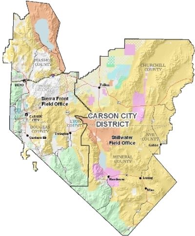 Photo of Carson City District Office Map