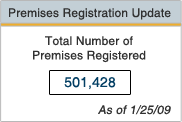 460,887 Premises Registered as of 4/27/08