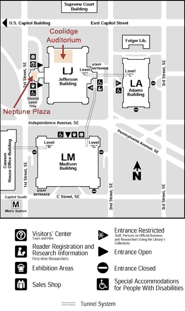 Map to Coolidge Auditorium