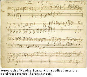 Image; Haydn Autograph