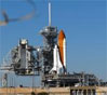 space shuttle Discovery secured on Launch Pad 39A 