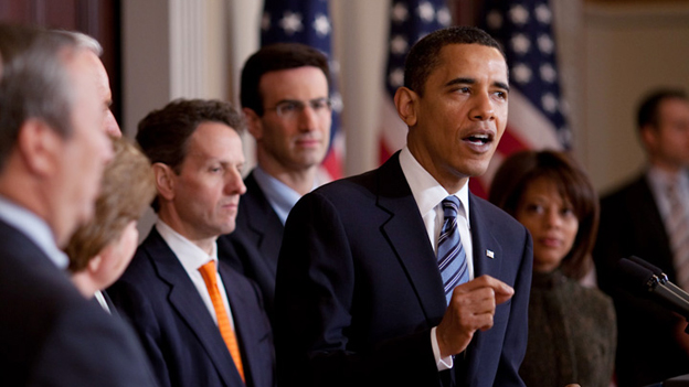 President Obama announces outlines for the FY2010 Budget