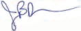 Signature of Director Bolten