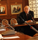 At a Media Roundtable on Feb. 20, 2009, Secretary of the Interior Ken Salazar discusses the steps he is taking to implement President Obama's plan to create jobs and spur economic recovery.