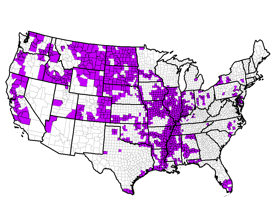 2009 Reinsurance Year Map