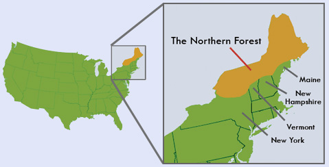 Map of the Northern Forest