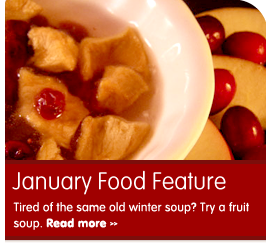 December Food Feature: Cranapple Fruit Soup