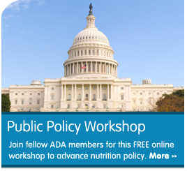 Join fellow members for this FREE online workshop to advance nutrition policy.