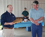 NRCS Chief Lancaster presents the NPS, Special Recognition Award to Wayne Duckwitz, Manager of the Bismarck PMC