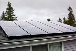 image of solar panels on roof