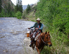 Special Agent on backcountry patrol in Idaho.