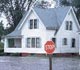 A house in flood waters