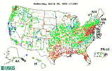Streamflow Map of the United States