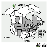 Distribution of Salix fragilis L.. . Image Available. 