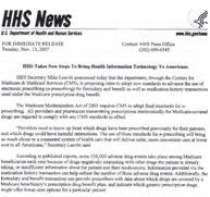 HHS News Release